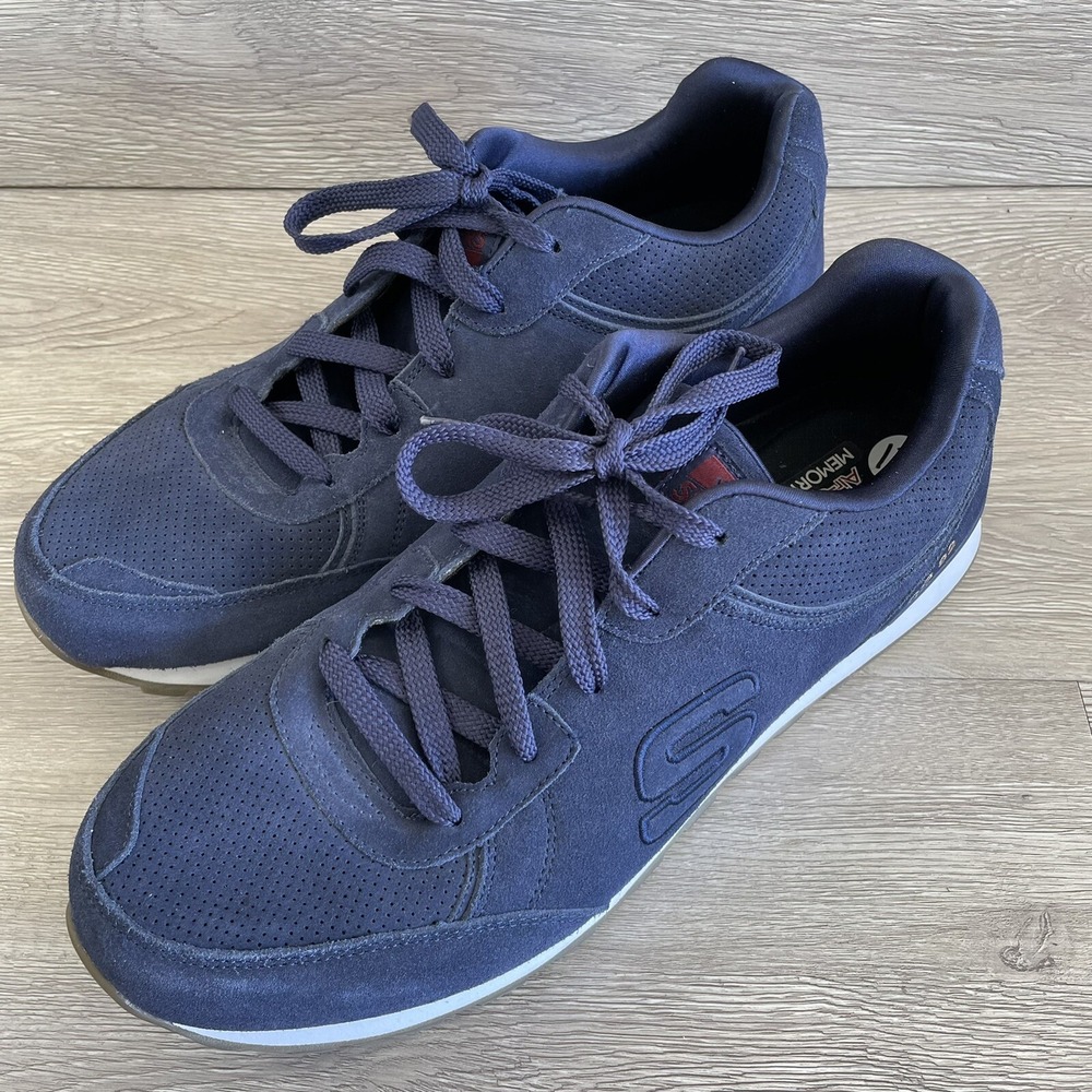 Skechers Shoes OG 82 Memory Foam 52303 Navy Size 13 Mens EUC